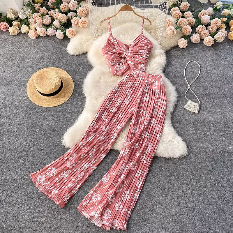 come4buy.com-Summer Women Sexy Printed Two Piece Set