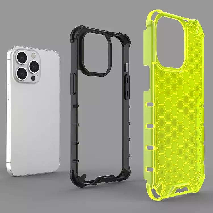 come4buy.com-Shockproof Honeycomb Pc For iPhone Case