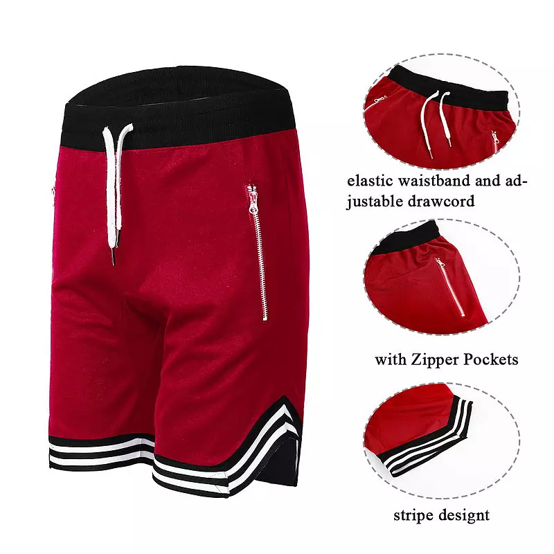 come4buy.com-Sports Track Shorts Basketball Fitness Breathable Pants