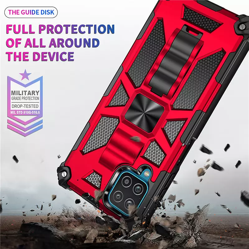 come4buy.com-For Samsung Galaxy A72 Case Car Magnet Ring Shockproof