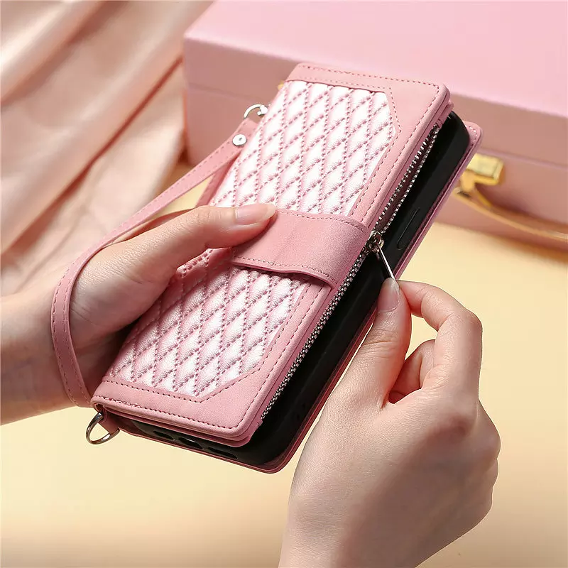 come4buy.com-Long Lanyard Flip Leather Phone Case For iPhone 12