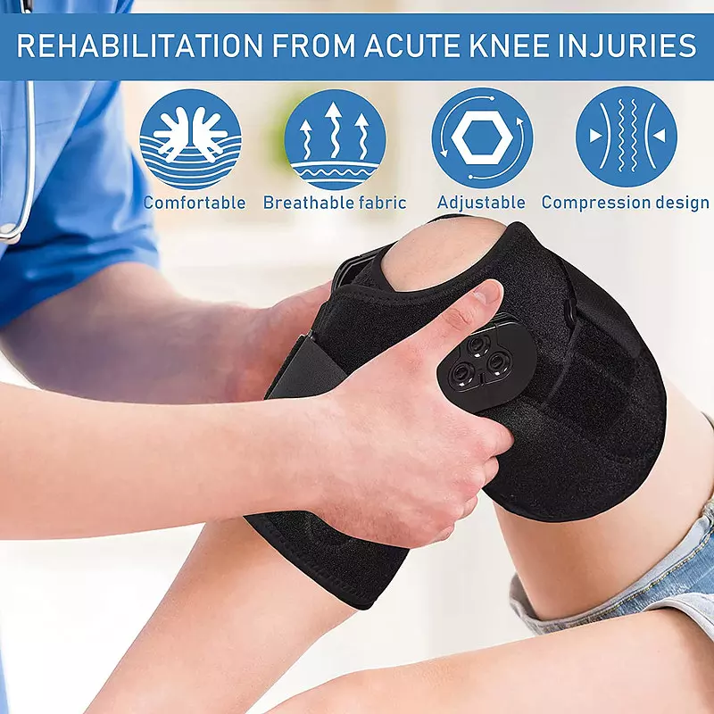 come4buy.com-Hinged Knee Brace Dukungan Lutut yang Dapat Disesuaikan Nyeri Lutut Arthritis