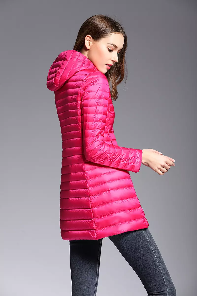 come4buy.com-Light Midi Long Hooded Puffer Jackets