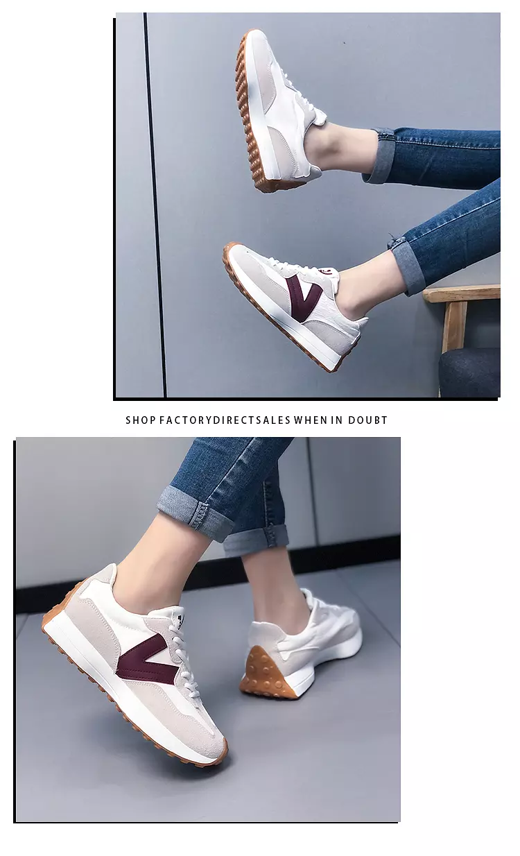 come4buy.com-운동화 여성 V 모양 흰색 스포츠 신발