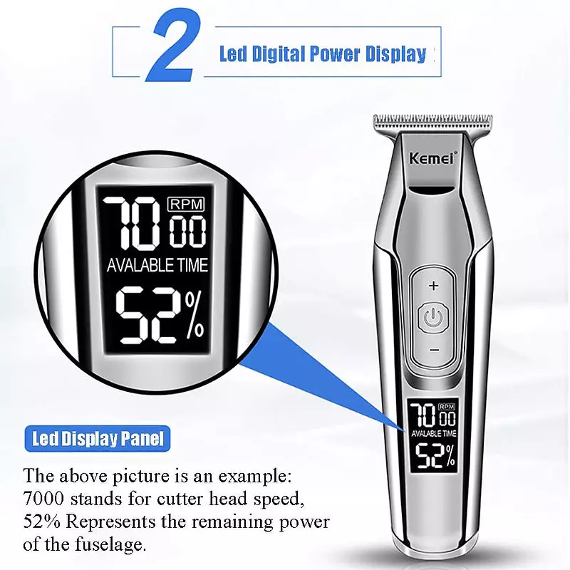 come4buy.com-Led Digital Carving Clippers Hair Trimmers