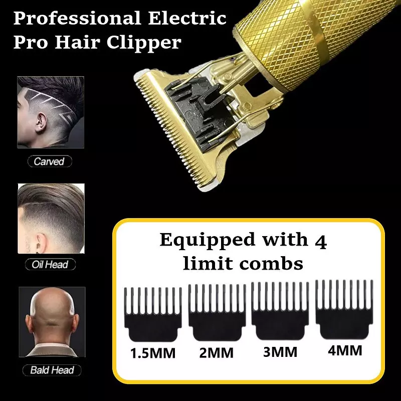 come4buy.com-Barbeador elétrico para homens Aparador de barbeiro