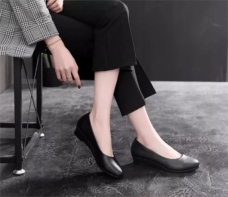 come4buy.com-Sapatos casuais de couro sintético Barco de trabalho para escritório