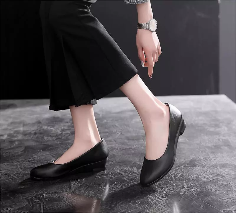 come4buy.com-קז'ואל סירת עבודה למשרד נעלי עור מלאכותיות