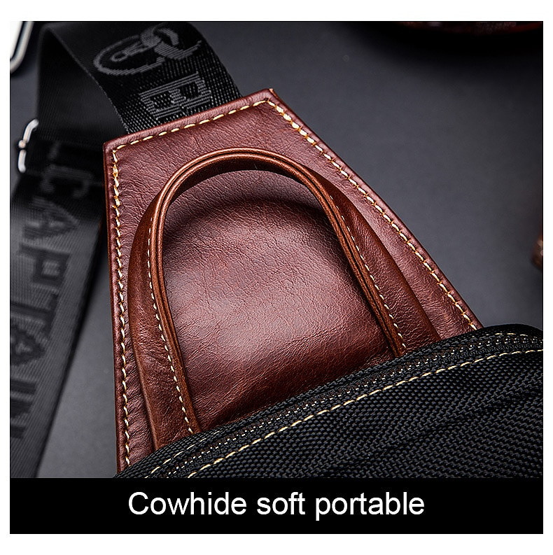come4buy.com-First Layer Cowhide Men Casual Fashion Chest Belt
