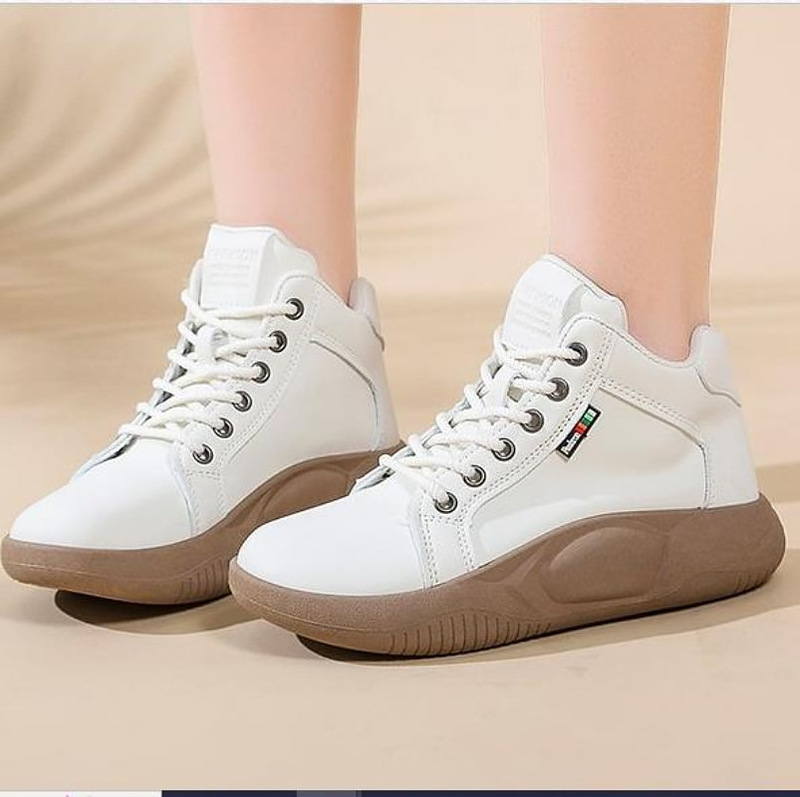 come4buy.com-Platform Heels Casual PU Ġilda Sneakers