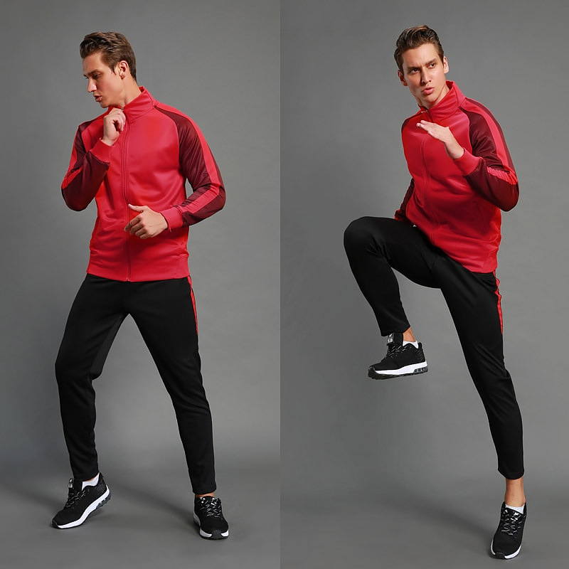 come4buy.com-Tracksuit Long Sleeve Zipper Top And Pants for Men