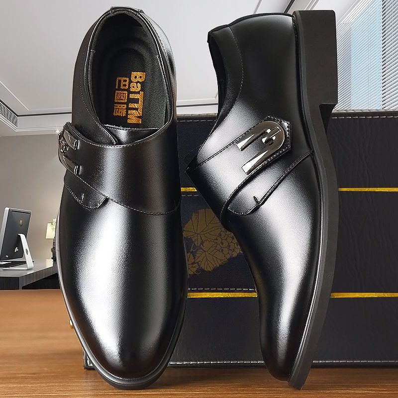 come4buy.com-Men Dress Shoes Business Formal Leather Shoes
