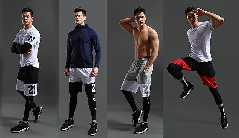 come4buy.com-Sports Basketball Shorts Sleeveless Shirt For Men Gym Workout