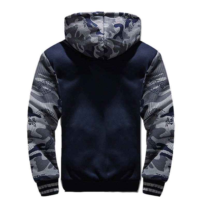come4buy.com-Irġiel Winter Jacket Camouflage Thicken Ġkieket Hooded Fleece
