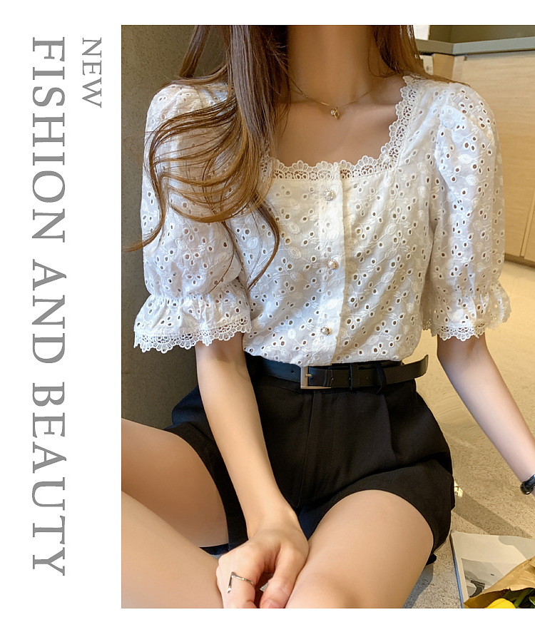 come4buy.com-Fashion Elegant Summer Short Sleeve Woman Shirts