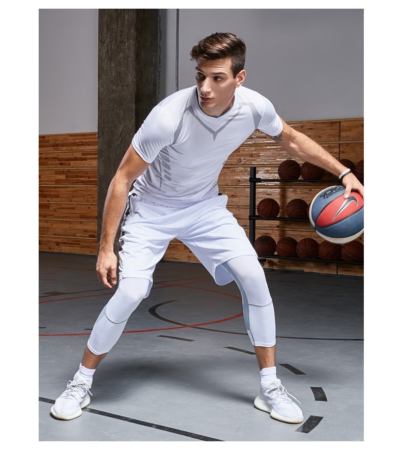 come4buy.com-Legging Pakaian Olahraga Gym Celana Olahraga Ketat Untuk Pria