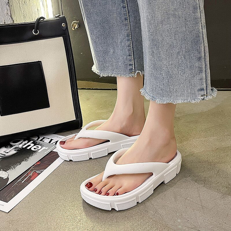 come4buy.com-Female Street Soft Sandals Wedges Non Slip Flip Flops