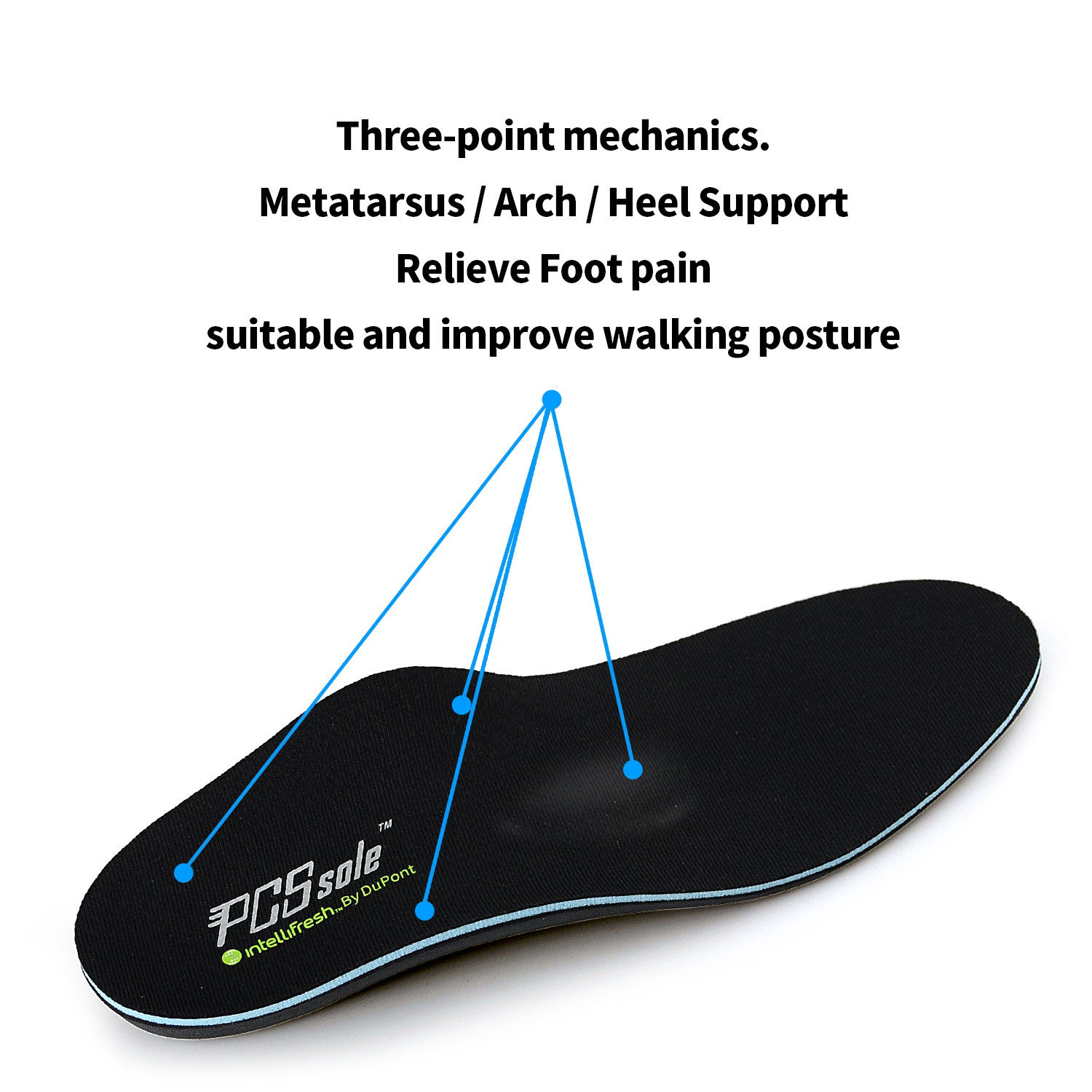 come4buy.com-Flat Foot Orthopedic Insoles For Feet Arch Support