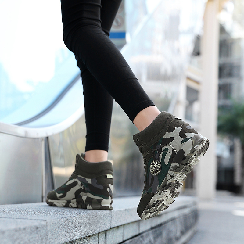 come4buy.com-Fashion Camouflage Sneakers Canvas Casual Women Shoes