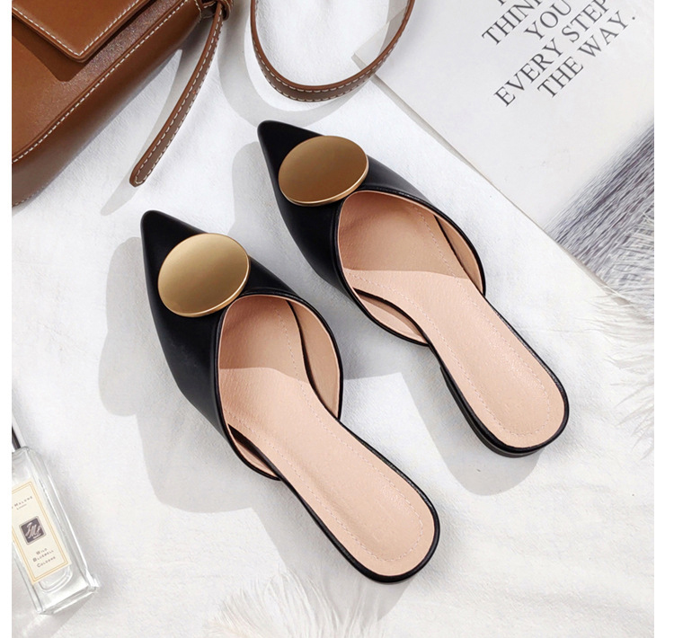 come4buy.com-Women Slippers Pointed Flats Fashion Buckle