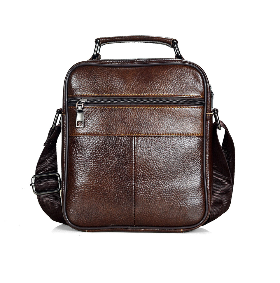 come4buy.com-Leather Leather Messenger Laukut Miesten iPad Business Bag