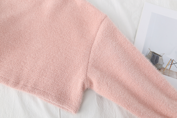 come4buy.com-Women Sweet Two Pieces Suit Knitted Sweater O Neck Sweaters and Dress Set