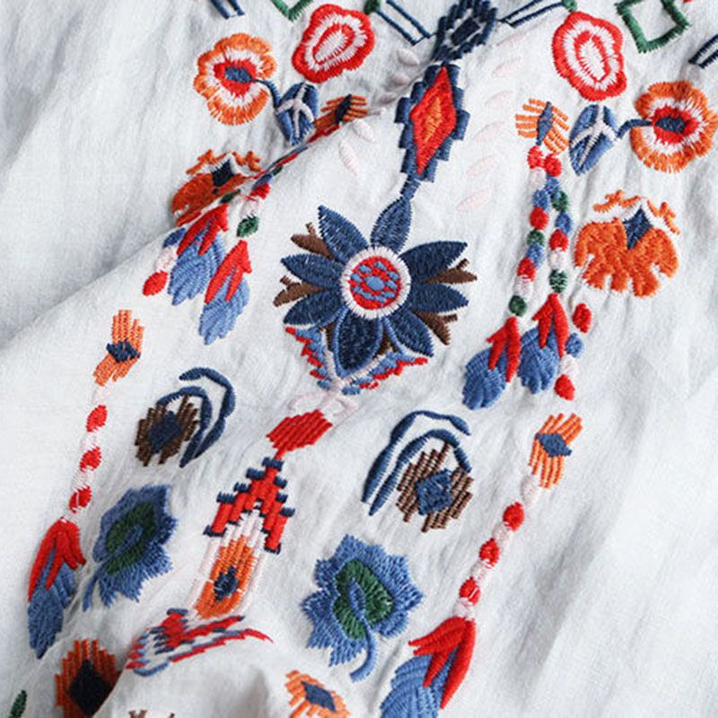 цоме4буи.цом-Женска национална мајица летња памучна лан и округли врат