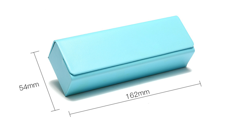 come4buy.com-PU Leather Glasses Case spectacles Box Square Magnet Flip