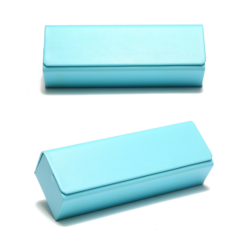 come4buy.com-PU Leather Glasses Case spectacles Box Square Magnet Flip