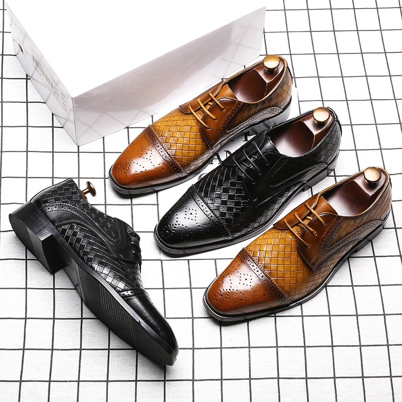 come4buy.com-Men Lace-Up Business Office Party Wedding Shoes
