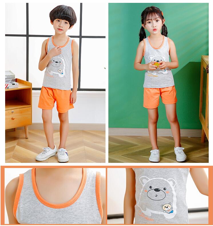 come4buy.com-Kids Roztomilé bavlnené detské pyžamá Dievčenské oblečenie