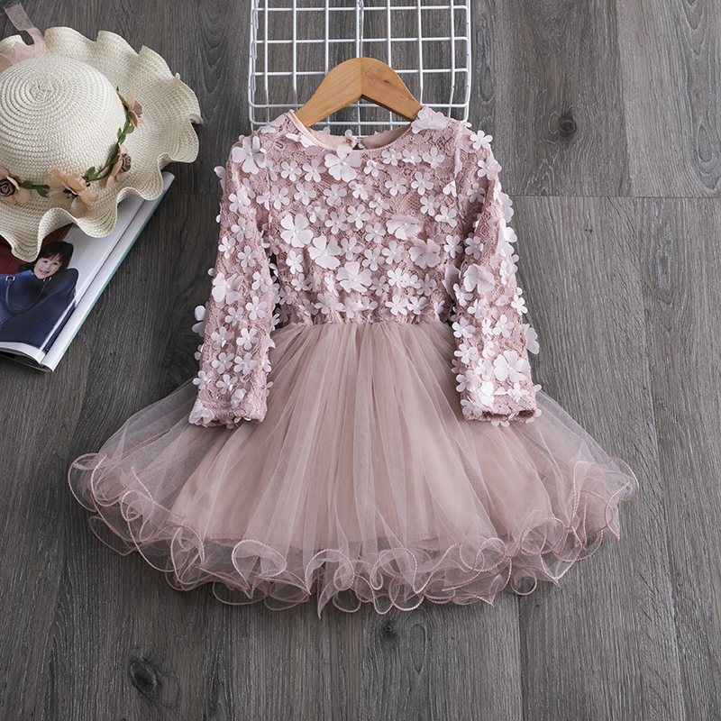 come4buy.com-Girls Princess Dress Long Sleeve Children Clothing