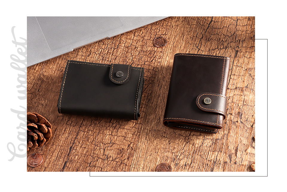come4buy.com-Men Rfid Card Holder Vintage Leather Coin Wallet