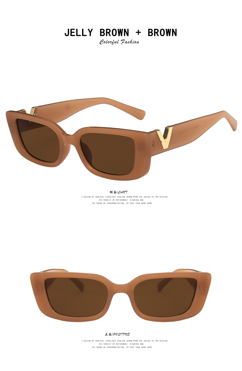 come4buy.com-Retro Rectangle Sunglasses Sun Glasses Ladies Classic Black Square