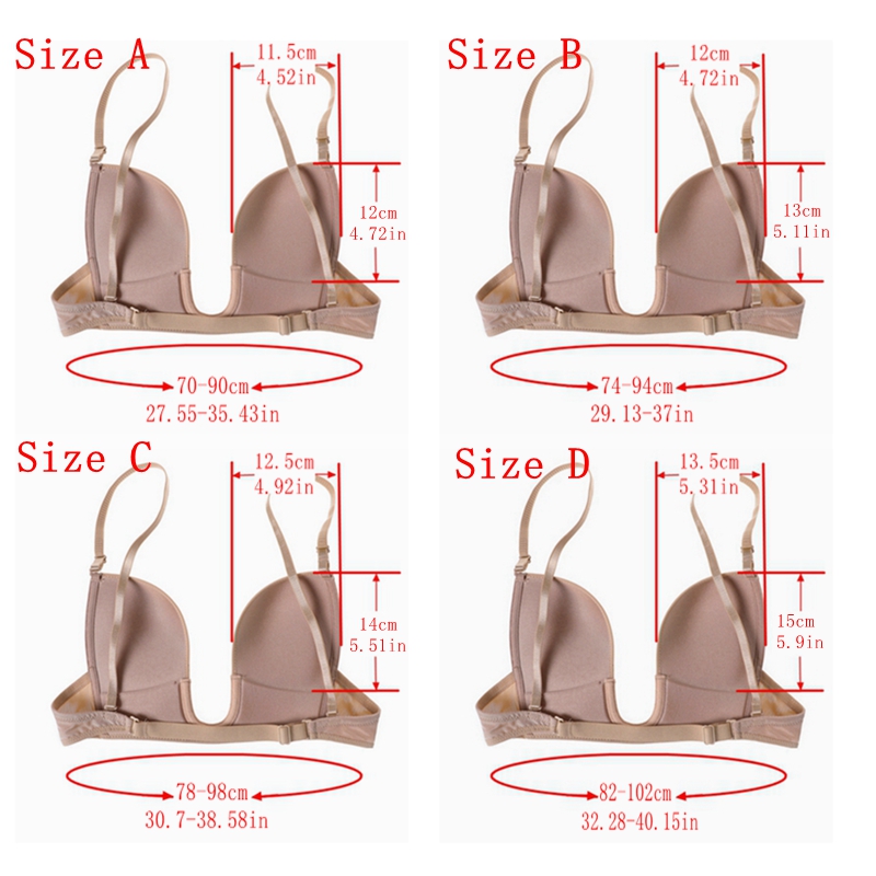 come4buy.com-Underwear for Wedding Dress Fox Gathered Push Up Bra Top