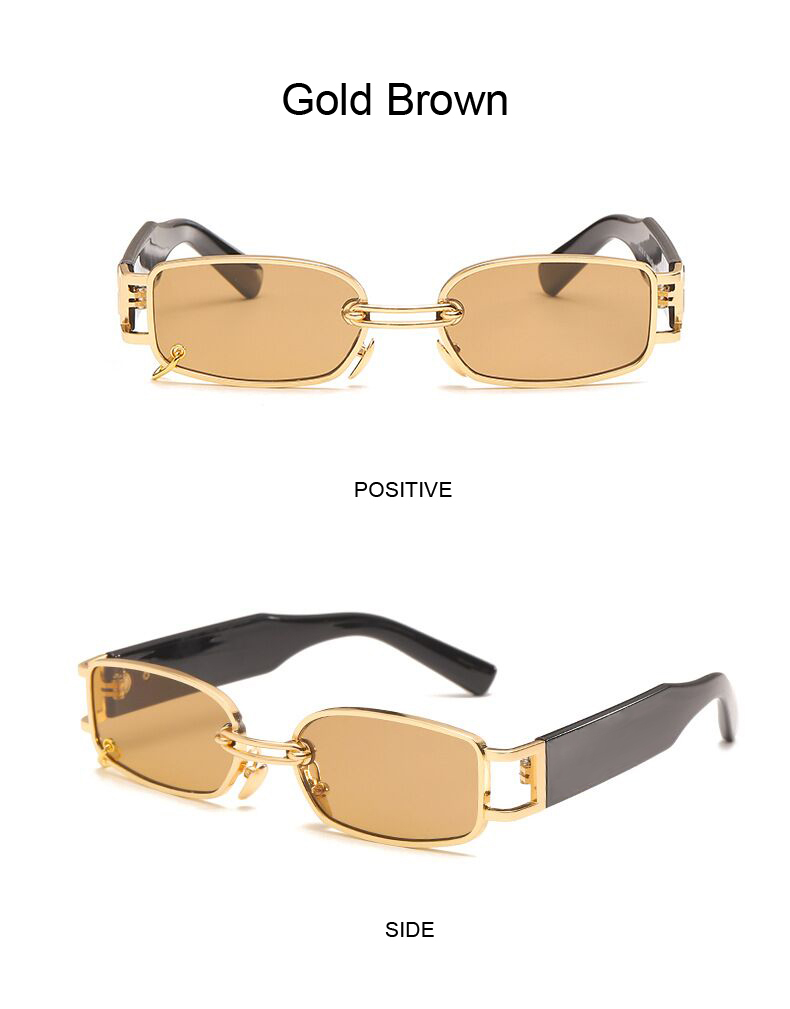 come4buy.com-Fashion Retro Small Rectangle Sun Glasses