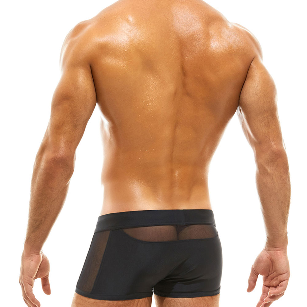 come4buy.com-Sexy Mesh Transparent Swimwear Men Swim Trunks