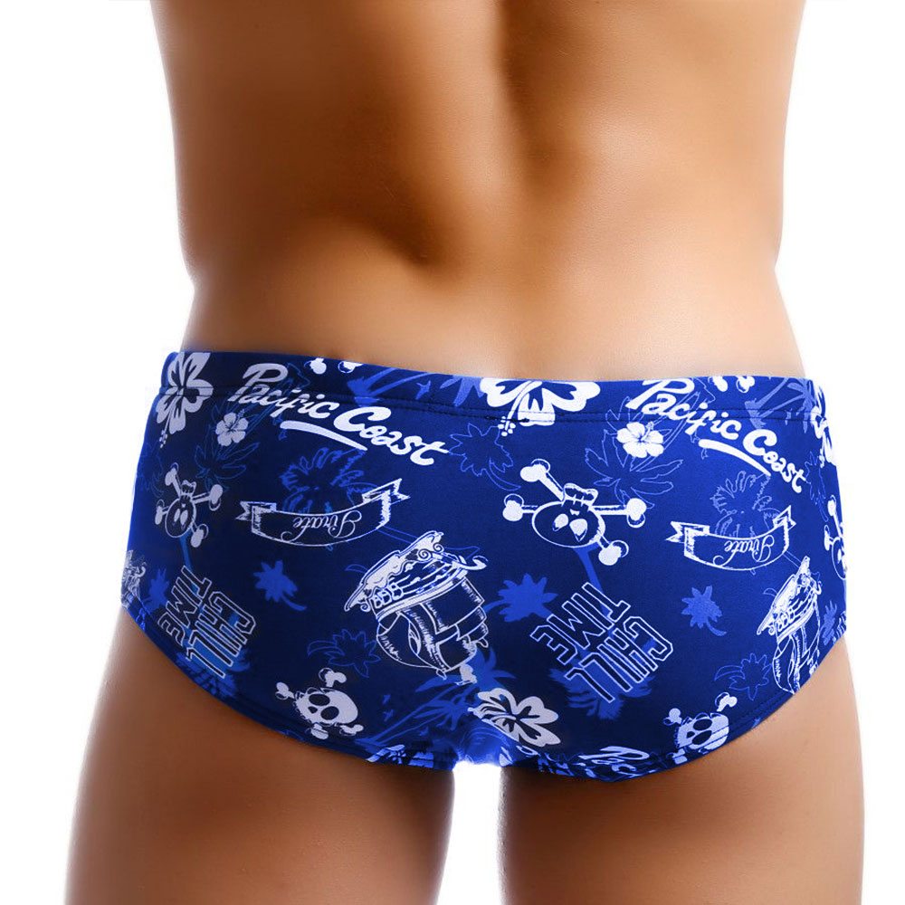 come4buy.com-Blue Swimwear Low Waist Bathing Pants