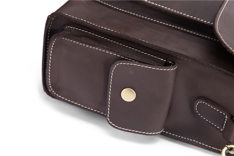 come4buy.com-Leather Crazy Horse 15 Inch Cowhide Briefcases Handbag