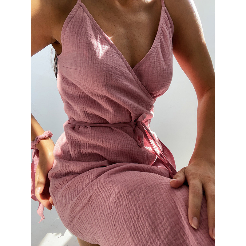 come4buy.com-Elegant V-Neck Sleeveless Dresses For Women