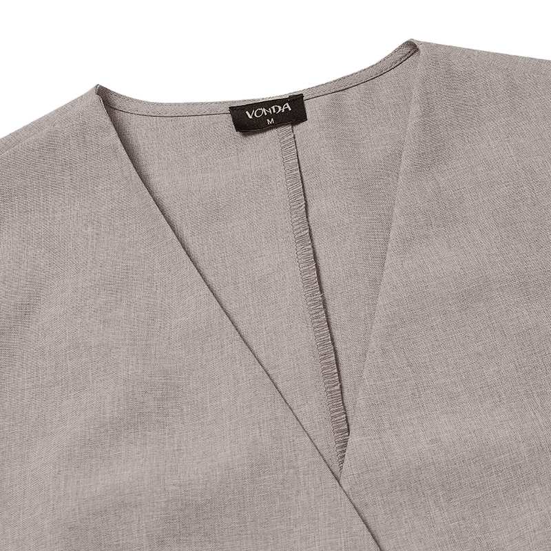 come4buy.com-Elegante Mantel Sexy V-Hals-Knäppchen Long-sleeve Outerwear
