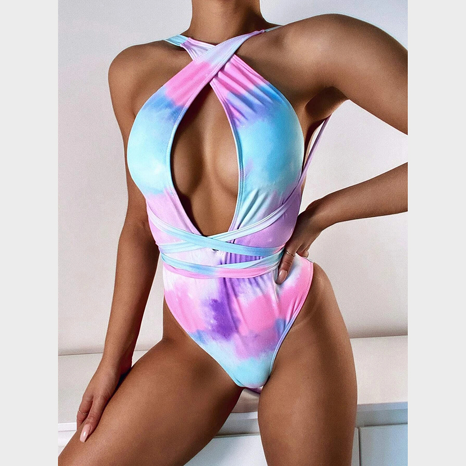 come4buy.com-Ženski zavoj Bijeli kupaći kostim Odjeća za plažu za plivanje