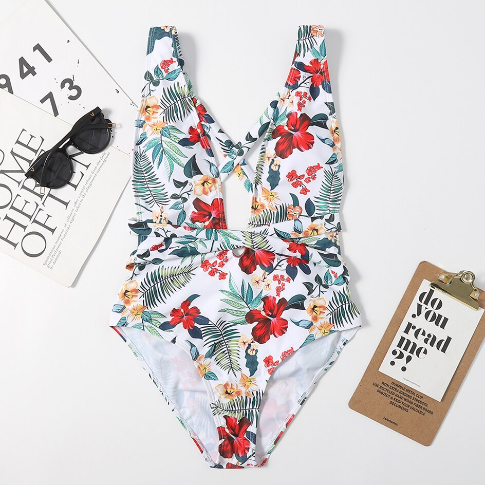 come4buy.com-Ženski bandažni bijeli kupaći kostim Odjeća za plažu za plivanje