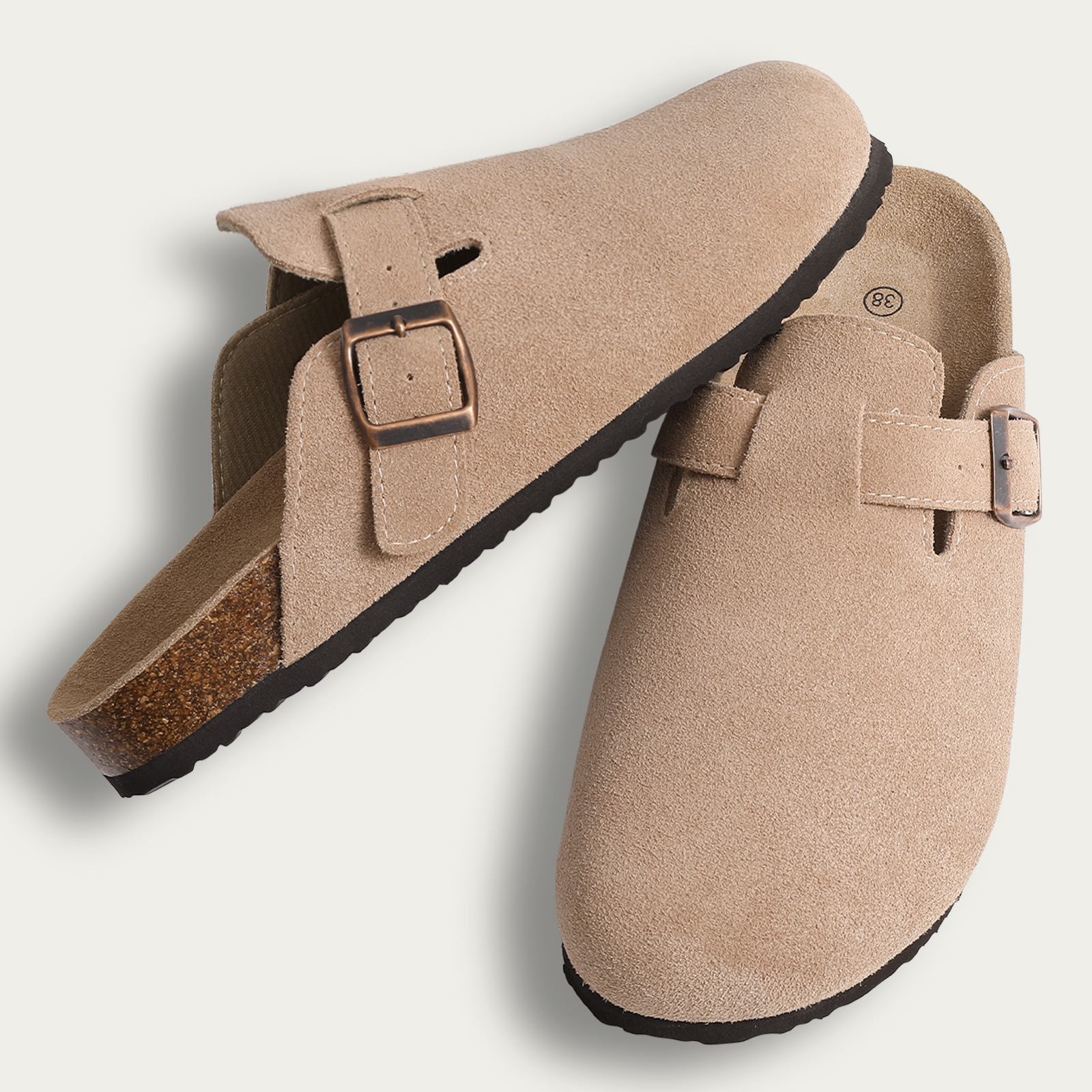 come4buy.com-Cork Insole Sandals With Arch Support Outdoor Lovers Beach Sandals