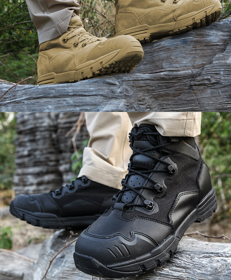 come4buy.com-Men Combat Boots Hiking Shoes Waterproof Outdoor