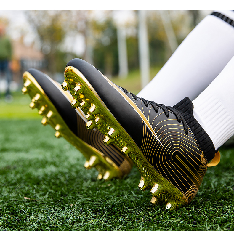 come4buy.com-Irġiel Soccer Shoes Kids Football Deheb Cleats u Turf Shoes