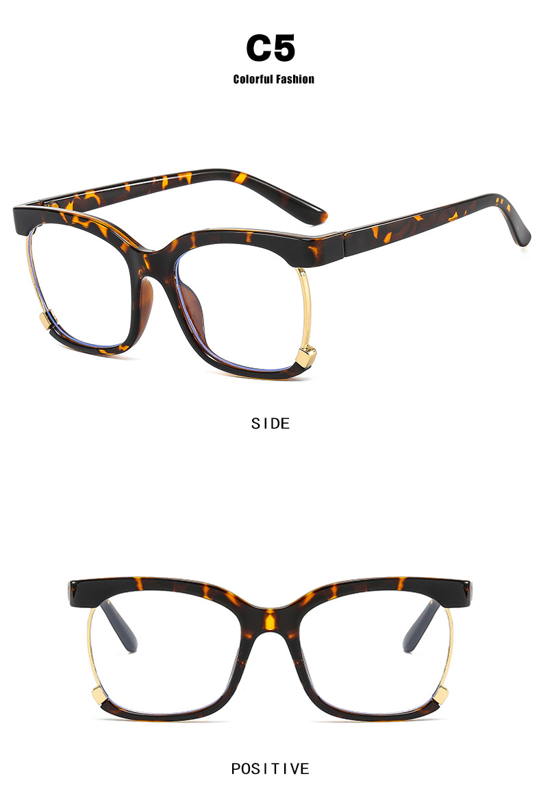 come4buy.com-Trend Fashion Retro Square Anti Blue Light Mulheres Glasse