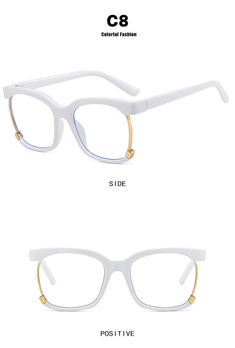 come4buy.com-Trend Fashion Retro Square Anti Blue Light Moteriški akiniai