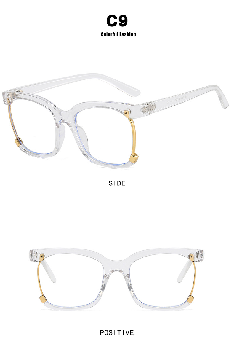 come4buy.com-Trend Fashion Retro kwadratowe okulary damskie z blokadą niebieskiego światła