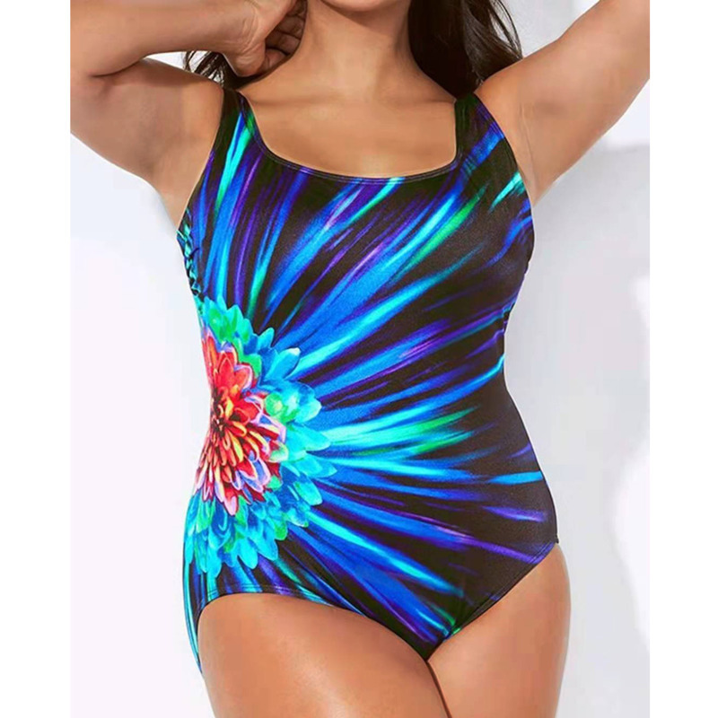 come4buy.com-性感 5XL 大码封闭式泳衣一件式沙滩装